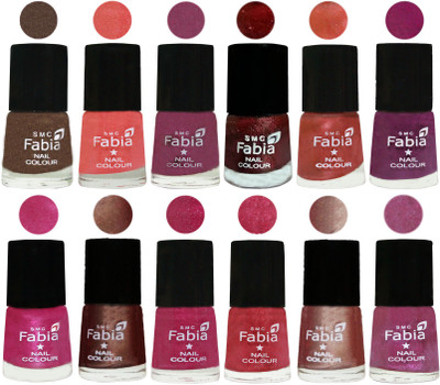 Fabia Nail Polish Pack of 12(6 Ml Each) Professional Serious Nail Polish Everglade-Light Peach-Dark Cherry Blossom-Brick Red-Dark Peach-Shock Pink-Pink-Light Coffee-Magenta-Shock Pink Light-Light Nude-Rani(Pack of 12)
Fabia Nail Polish Pack of 12(6 Ml Each) Professional Serious Nail Polish Everglade-Light Peach-Dark Cherry Blossom-Brick Red-Dark Peach-Shock Pink-Pink-Light Coffee-Magenta-Shock Pink Light-Light Nude-Rani(Pack of 12)