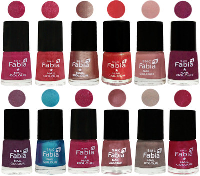 Fabia Nail Polish Pack of 12(6 Ml Each) Professional Serious Nail Polish Magenta-Shock Pink Light-Light Nude-Red Orange-Shrimp Pastell-Cherry Blossom-Light Jam-Denim-Hot Magenta-Lip-Light Beige-Cherry Pink(Pack of 12)
Fabia Nail Polish Pack of 12(6 Ml Each) Professional Serious Nail Polish Magenta-Shock Pink Light-Light Nude-Red Orange-Shrimp Pastell-Cherry Blossom-Light Jam-Denim-Hot Magenta-Lip-Light Beige-Cherry Pink(Pack of 12)
