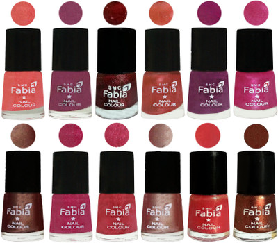 Fabia Nail Polish Pack of 12(6 Ml Each) Professional Serious Nail Polish Light Peach-Dark Cherry Blossom-Brick Red-Dark Peach-Shock Pink-Pink-Light Coffee-Magenta-Shock Pink Light-Light Nude-Red Orange-Light Jerry Coffee(Pack of 12)
Fabia Nail Polish Pack of 12(6 Ml Each) Professional Serious Nail Polish Light Peach-Dark Cherry Blossom-Brick Red-Dark Peach-Shock Pink-Pink-Light Coffee-Magenta-Shock Pink Light-Light Nude-Red Orange-Light Jerry Coffee(Pack of 12)