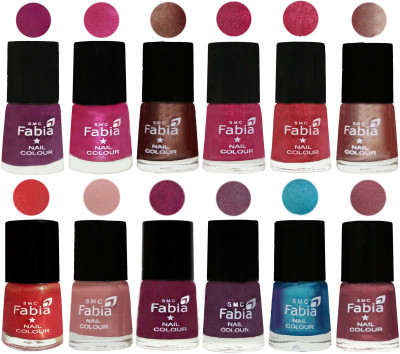 Fabia Nail Polish Pack of 12(6 Ml Each) Professional Serious Nail Polish Shock Pink-Pink-Light Coffee-Magenta-Shock Pink Light-Light Nude-Red Orange-Shrimp Pastell-Cherry Blossom-Light Jam-Denim-Dusty Pink(Pack of 12)
Fabia Nail Polish Pack of 12(6 Ml Each) Professional Serious Nail Polish Shock Pink-Pink-Light Coffee-Magenta-Shock Pink Light-Light Nude-Red Orange-Shrimp Pastell-Cherry Blossom-Light Jam-Denim-Dusty Pink(Pack of 12)