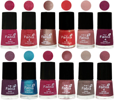Fabia Nail Polish Pack of 12(6 Ml Each) Professional Serious Nail Polish Magenta-Shock Pink Light-Light Nude-Red Orange-Shrimp Pastell-Cherry Blossom-Light Jam-Denim-Hot Magenta-Lip-Light Beige-Dusty Pink(Pack of 12)
Fabia Nail Polish Pack of 12(6 Ml Each) Professional Serious Nail Polish Magenta-Shock Pink Light-Light Nude-Red Orange-Shrimp Pastell-Cherry Blossom-Light Jam-Denim-Hot Magenta-Lip-Light Beige-Dusty Pink(Pack of 12)