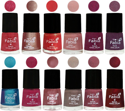 Fabia Nail Polish Pack of 12(6 Ml Each) Professional Serious Nail Polish Shock Pink Light-Light Nude-Red Orange-Shrimp Pastell-Cherry Blossom-Light Jam-Denim-Hot Magenta-Lip-Light Beige-Dusty Pink-Maroon(Pack of 12)
Fabia Nail Polish Pack of 12(6 Ml Each) Professional Serious Nail Polish Shock Pink Light-Light Nude-Red Orange-Shrimp Pastell-Cherry Blossom-Light Jam-Denim-Hot Magenta-Lip-Light Beige-Dusty Pink-Maroon(Pack of 12)