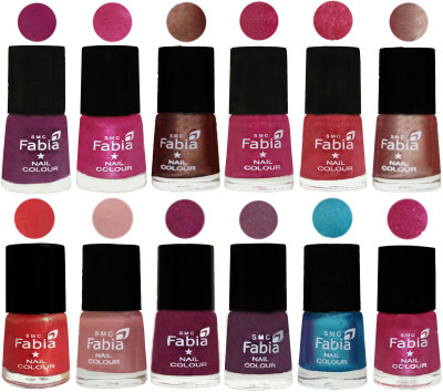 Fabia Nail Polish Pack of 12(6 Ml Each) Professional Serious Nail Polish Shock Pink-Pink-Light Coffee-Magenta-Shock Pink Light-Light Nude-Red Orange-Shrimp Pastell-Cherry Blossom-Light Jam-Denim-Light Magenta(Pack of 12)
Fabia Nail Polish Pack of 12(6 Ml Each) Professional Serious Nail Polish Shock Pink-Pink-Light Coffee-Magenta-Shock Pink Light-Light Nude-Red Orange-Shrimp Pastell-Cherry Blossom-Light Jam-Denim-Light Magenta(Pack of 12)