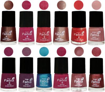 Fabia Nail Polish Pack of 12(6 Ml Each) Professional Serious Nail Polish Light Coffee-Magenta-Shock Pink Light-Light Nude-Red Orange-Shrimp Pastell-Cherry Blossom-Light Jam-Denim-Hot Magenta-Lip-Nude Pink(Pack of 12)
Fabia Nail Polish Pack of 12(6 Ml Each) Professional Serious Nail Polish Light Coffee-Magenta-Shock Pink Light-Light Nude-Red Orange-Shrimp Pastell-Cherry Blossom-Light Jam-Denim-Hot Magenta-Lip-Nude Pink(Pack of 12)