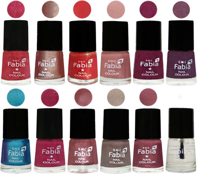 Fabia Nail Polish Pack of 12(6 Ml Each) Professional Serious Nail Polish Shock Pink Light-Light Nude-Red Orange-Shrimp Pastell-Cherry Blossom-Light Jam-Denim-Hot Magenta-Lip-Light Beige-Dusty Pink-Top Coat(Pack of 12)
Fabia Nail Polish Pack of 12(6 Ml Each) Professional Serious Nail Polish Shock Pink Light-Light Nude-Red Orange-Shrimp Pastell-Cherry Blossom-Light Jam-Denim-Hot Magenta-Lip-Light Beige-Dusty Pink-Top Coat(Pack of 12)