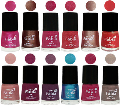 Fabia Nail Polish Pack of 12(6 Ml Each) Professional Serious Nail Polish Pink-Light Coffee-Magenta-Shock Pink Light-Light Nude-Red Orange-Shrimp Pastell-Cherry Blossom-Light Jam-Denim-Hot Magenta-Light Beige(Pack of 12)
Fabia Nail Polish Pack of 12(6 Ml Each) Professional Serious Nail Polish Pink-Light Coffee-Magenta-Shock Pink Light-Light Nude-Red Orange-Shrimp Pastell-Cherry Blossom-Light Jam-Denim-Hot Magenta-Light Beige(Pack of 12)