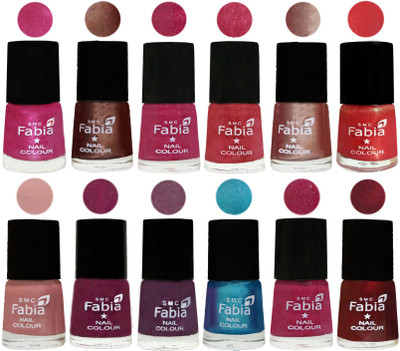 Fabia Nail Polish Pack of 12(6 Ml Each) Professional Serious Nail Polish Pink-Light Coffee-Magenta-Shock Pink Light-Light Nude-Red Orange-Shrimp Pastell-Cherry Blossom-Light Jam-Denim-Hot Magenta-Maroon(Pack of 12)
Fabia Nail Polish Pack of 12(6 Ml Each) Professional Serious Nail Polish Pink-Light Coffee-Magenta-Shock Pink Light-Light Nude-Red Orange-Shrimp Pastell-Cherry Blossom-Light Jam-Denim-Hot Magenta-Maroon(Pack of 12)