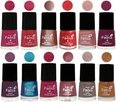 Fabia Nail Polish Pack of 12(6 Ml Each) Professional Serious Nail Polish Magenta-Shock Pink Light-Light Nude-Red Orange-Shrimp Pastell-Cherry Blossom-Light Jam-Denim-Hot Magenta-Lip-Light Beige-Golden(Pack of 12)
Fabia Nail Polish Pack of 12(6 Ml Each) Professional Serious Nail Polish Magenta-Shock Pink Light-Light Nude-Red Orange-Shrimp Pastell-Cherry Blossom-Light Jam-Denim-Hot Magenta-Lip-Light Beige-Golden(Pack of 12)