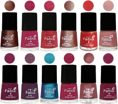 Fabia Nail Polish Pack of 12(6 Ml Each) Professional Serious Nail Polish Light Coffee-Magenta-Shock Pink Light-Light Nude-Red Orange-Shrimp Pastell-Cherry Blossom-Light Jam-Denim-Hot Magenta-Lip-Rose Pink(Pack of 12)
Fabia Nail Polish Pack of 12(6 Ml Each) Professional Serious Nail Polish Light Coffee-Magenta-Shock Pink Light-Light Nude-Red Orange-Shrimp Pastell-Cherry Blossom-Light Jam-Denim-Hot Magenta-Lip-Rose Pink(Pack of 12)