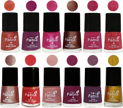 Fabia Nail Polish Pack of 12(6 Ml Each) Professional Serious Nail Polish Dark Peach-Shock Pink-Pink-Light Coffee-Magenta-Shock Pink Light-Light Nude-Red Orange-Shrimp Pastell-Cherry Blossom-Light Jam-Jerry Golden(Pack of 12)
Fabia Nail Polish Pack of 12(6 Ml Each) Professional Serious Nail Polish Dark Peach-Shock Pink-Pink-Light Coffee-Magenta-Shock Pink Light-Light Nude-Red Orange-Shrimp Pastell-Cherry Blossom-Light Jam-Jerry Golden(Pack of 12)