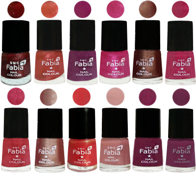 Fabia Nail Polish Pack of 12(6 Ml Each) Professional Serious Nail Polish Brick Red-Dark Peach-Shock Pink-Pink-Light Coffee-Magenta-Shock Pink Light-Light Nude-Red Orange-Shrimp Pastell-Cherry Blossom-Light purple(Pack of 12)
Fabia Nail Polish Pack of 12(6 Ml Each) Professional Serious Nail Polish Brick Red-Dark Peach-Shock Pink-Pink-Light Coffee-Magenta-Shock Pink Light-Light Nude-Red Orange-Shrimp Pastell-Cherry Blossom-Light purple(Pack of 12)