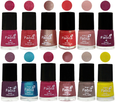 Fabia Nail Polish Pack of 12(6 Ml Each) Professional Serious Nail Polish Magenta-Shock Pink Light-Light Nude-Red Orange-Shrimp Pastell-Cherry Blossom-Light Jam-Denim-Hot Magenta-Lip-Light Beige-Yellow(Pack of 12)
Fabia Nail Polish Pack of 12(6 Ml Each) Professional Serious Nail Polish Magenta-Shock Pink Light-Light Nude-Red Orange-Shrimp Pastell-Cherry Blossom-Light Jam-Denim-Hot Magenta-Lip-Light Beige-Yellow(Pack of 12)