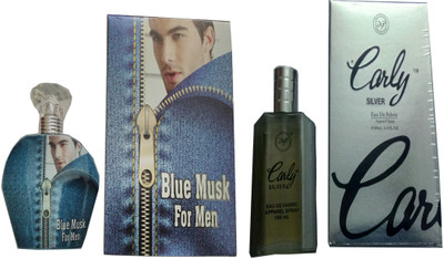 dsp BLUE MUSK PERFUME 100 ML +EARLY SILVER PERFUME 100 ML Eau de Parfum - 100 ml(For Men & Women)
dsp BLUE MUSK PERFUME 100 ML +EARLY SILVER PERFUME 100 ML Eau de Parfum - 100 ml(For Men & Women)