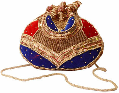 Purpledip Potli Bag (Clutch, Drawstring Purse) For Women With Intricate Gold Thread & Sequin Embroidery Work (Multicolor,11266) Potli(Multicolor)
Purpledip Potli Bag (Clutch, Drawstring Purse) For Women With Intricate Gold Thread & Sequin Embroidery Work (Multicolor,11266) Potli(Multicolor)