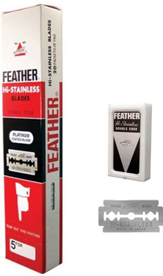 Feather 100 Ct Hi-stainless Double Edge De Razor Blades New Hair Remove Made in Japan(Pack of 100)
Feather 100 Ct Hi-stainless Double Edge De Razor Blades New Hair Remove Made in Japan(Pack of 100)