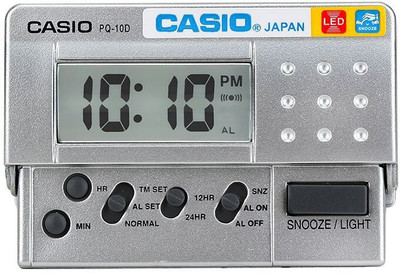 Casio Digital Silver Clock
