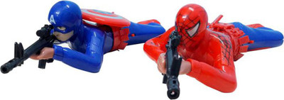 IndusBay Infinity war Super Hero Avengers Captain America and SpiderMan Crawling with Gun, light and sound pack of 2(Blue, Red)
IndusBay Infinity war Super Hero Avengers Captain America and SpiderMan Crawling with Gun, light and sound pack of 2(Blue, Red)