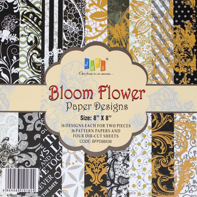 JAGS 8x8 Inch Craft Papers Bloom Flower - (CPPS109) - 18 Pattern Designs 36 Sheets
JAGS 8x8 Inch Craft Papers Bloom Flower - (CPPS109) - 18 Pattern Designs 36 Sheets