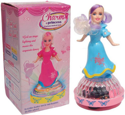 FLAME Charm Princess Doll Lights With Music(Multicolor)