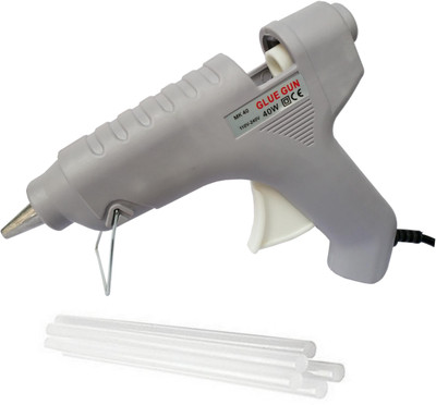glun MAKSON GREY 40W 40 WATT HOT MELT GLUE GUN WITH 5 TRANSPARENT GLUE STICKS Standard Temperature Corded Glue Gun(11 mm)
glun MAKSON GREY 40W 40 WATT HOT MELT GLUE GUN WITH 5 TRANSPARENT GLUE STICKS Standard Temperature Corded Glue Gun(11 mm)