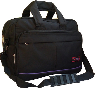Costfide 15.6 inch Laptop Messenger Bag(Black, Red)