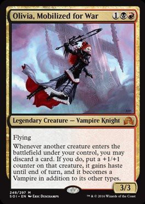 Magic: the Gathering Olivia, Mobilized for War - Shadows Over Innistrad(Multicolor)
Magic: the Gathering Olivia, Mobilized for War - Shadows Over Innistrad(Multicolor)
