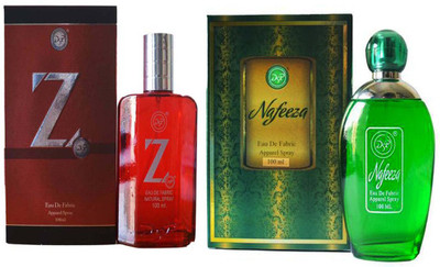 dsp NAFEEZA GREEN PERFUME 100 ML + Z RED PERFUME 100 ML Eau de Parfum - 100 ml(For Men & Women)
dsp NAFEEZA GREEN PERFUME 100 ML + Z RED PERFUME 100 ML Eau de Parfum - 100 ml(For Men & Women)