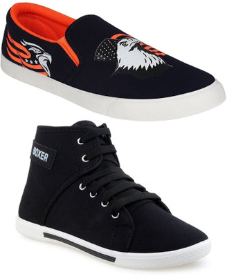 Pexlo Pack of 2 Black & Orange Casual Shoes (Loafers & Sneakers Shoes) Sneakers For Men(Black, Orange
Pexlo Pack of 2 Black & Orange Casual Shoes (Loafers & Sneakers Shoes) Sneakers For Men(Black, Orange