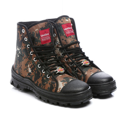 Unistar Jungle Boots- Oil Stain & Water Resistant- Extra Cushion InnerSole -Light Weight Trekking Boots For Men(Multicolor, Cobra-print
Unistar Jungle Boots- Oil Stain & Water Resistant- Extra Cushion InnerSole -Light Weight Trekking Boots For Men(Multicolor, Cobra-print