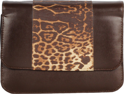 LaCarlo Girls Brown Leatherette, PU Sling Bag