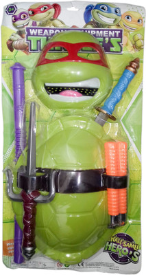 kidoz kingdom NINJA TURTLE MASK AND WEAPON SET(Multicolor)