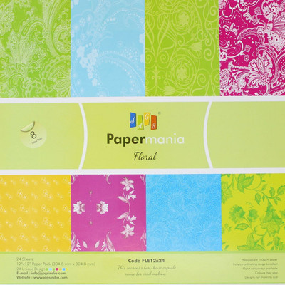 JAGS 12x12 Inch Craft Papers Paper Mania Floral - (CPPS75) - 8 Pattern Designs 24 Sheets
JAGS 12x12 Inch Craft Papers Paper Mania Floral - (CPPS75) - 8 Pattern Designs 24 Sheets