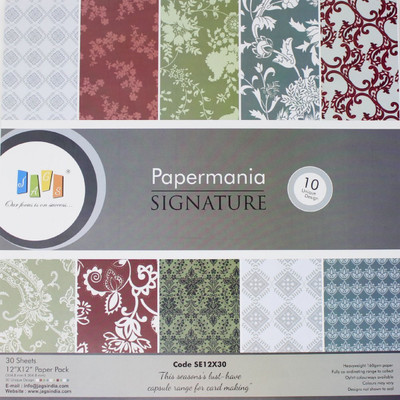 JAGS 12x12 Inch Craft Papers Paper Mania Signature - (CPPS76) - 10 Pattern Designs 30 Sheets
JAGS 12x12 Inch Craft Papers Paper Mania Signature - (CPPS76) - 10 Pattern Designs 30 Sheets