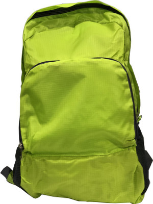 Shreeaan Green Folding Back Pack With Cover 2.5 L Backpack(Green)