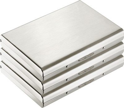 Flipkart SmartBuy High Quality | Pack of 3 | Silver Stylish Waterproof Executive Credit/debit/ATM/ID/Visiting SUPER SLEEK, STURDY 6 Card Holder(Set of 3, Silver)
Flipkart SmartBuy High Quality | Pack of 3 | Silver Stylish Waterproof Executive Credit/debit/ATM/ID/Visiting SUPER SLEEK, STURDY 6 Card Holder(Set of 3, Silver)