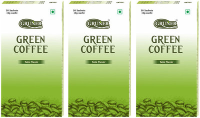 Gruner Gruner's Tulsi Flavored Unroasted Green Coffee Powder (Combo 3 Pack) Instant Coffee(3 x 90 g, Basil Flavoured)
Gruner Gruner's Tulsi Flavored Unroasted Green Coffee Powder (Combo 3 Pack) Instant Coffee(3 x 90 g, Basil Flavoured)