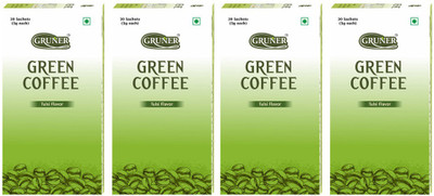 Gruner Gruner's Tulsi Flavored Unroasted Green Coffee Powder (Combo 4 Pack) Instant Coffee(4 x 90 g, Basil Flavoured)
Gruner Gruner's Tulsi Flavored Unroasted Green Coffee Powder (Combo 4 Pack) Instant Coffee(4 x 90 g, Basil Flavoured)