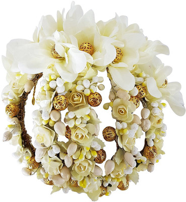 BOXO Wedding 0Flower Hair Gajra 180 Gram White Golden Color pack of 1 (11279) Bun(White)
BOXO Wedding 0Flower Hair Gajra 180 Gram White Golden Color pack of 1 (11279) Bun(White)