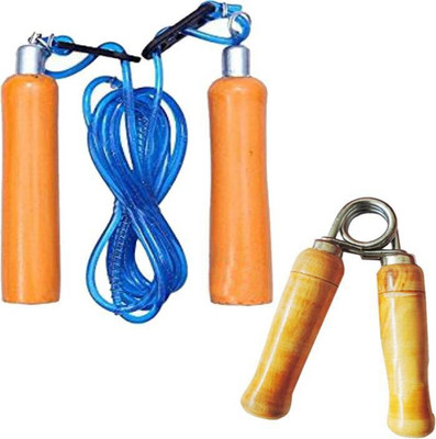 Monika Sports wooden hand grip + wooden skipping rope for exercise Gym & Fitness Kit
Monika Sports wooden hand grip + wooden skipping rope for exercise Gym & Fitness Kit
