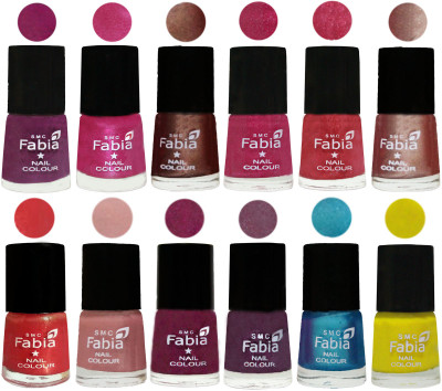 Fabia Nail Polish Pack of 12(6 Ml Each) Professional Serious Nail Polish Shock Pink-Pink-Light Coffee-Magenta-Shock Pink Light-Light Nude-Red Orange-Shrimp Pastell-Cherry Blossom-Light Jam-Denim-Yellow(Pack of 12)
Fabia Nail Polish Pack of 12(6 Ml Each) Professional Serious Nail Polish Shock Pink-Pink-Light Coffee-Magenta-Shock Pink Light-Light Nude-Red Orange-Shrimp Pastell-Cherry Blossom-Light Jam-Denim-Yellow(Pack of 12)