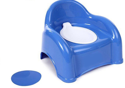 IndusBay Potty training chair Baby potty Seat with removable bowl & lid - Blue Potty Box(Blue)