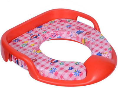 VShine Baby Potty Training Seat with cushion Potty Seat with Handle, Toilet Training commode Seat - Red Potty Seat(Red)