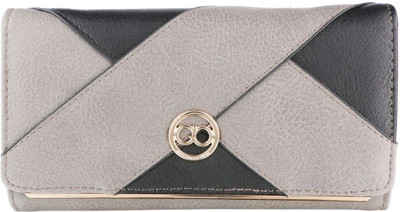 Gio Collection Women Grey Artificial Leather Wallet(6 Card Slots)