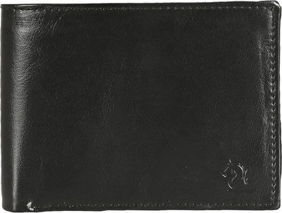 Kara Men Black Artificial Leather Wallet(5 Card Slots)