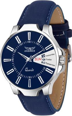 Analogue ANLG-410DD Blue Sapphire Day and Date Series Watch - For Men
