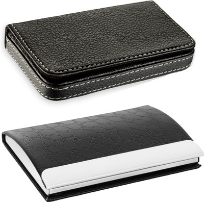 Flipkart SmartBuy High Quality | Pack of 2 | Black Stylish Executive Credit/debit/ATM/ID/Visiting SUPER SLEEK, STURDY 10 Card Holder(Set of 2, Black)
Flipkart SmartBuy High Quality | Pack of 2 | Black Stylish Executive Credit/debit/ATM/ID/Visiting SUPER SLEEK, STURDY 10 Card Holder(Set of 2, Black)