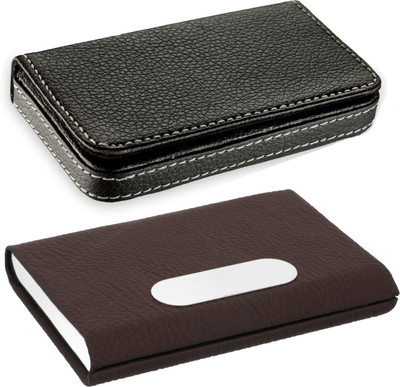 Flipkart SmartBuy High Quality | Pack of 2 | Black Stylish Executive and Brown Leatherite metal piece Credit/debit/ATM/ID/Visiting SUPER SLEEK, STURDY 10 Card Holder(Set of 2, Black, Brown)
Flipkart SmartBuy High Quality | Pack of 2 | Black Stylish Executive and Brown Leatherite metal piece Credit/debit/ATM/ID/Visiting SUPER SLEEK, STURDY 10 Card Holder(Set of 2, Black, Brown)
