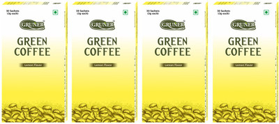 Gruner Gruner's Lemon Flavored Unroasted Green Coffee Powder (Combo 4 Pack) Instant Coffee(4 x 90 g)
Gruner Gruner's Lemon Flavored Unroasted Green Coffee Powder (Combo 4 Pack) Instant Coffee(4 x 90 g)