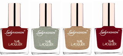 Lady Fashion Ultra High Shine Long Stay Nail Polish Coffee,Grey,Beach Nude,Pink(Pack of 4)
Lady Fashion Ultra High Shine Long Stay Nail Polish Coffee,Grey,Beach Nude,Pink(Pack of 4)