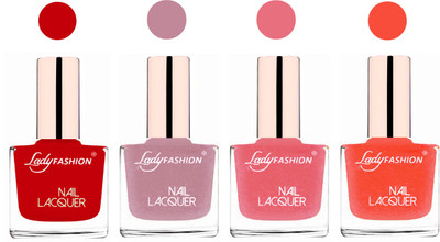 Lady Fashion Ultra High Shine Long Stay Nail Polish Juicy Red,Silky Pink,Silky Pink,Orange Silk(Pack of 4)
Lady Fashion Ultra High Shine Long Stay Nail Polish Juicy Red,Silky Pink,Silky Pink,Orange Silk(Pack of 4)